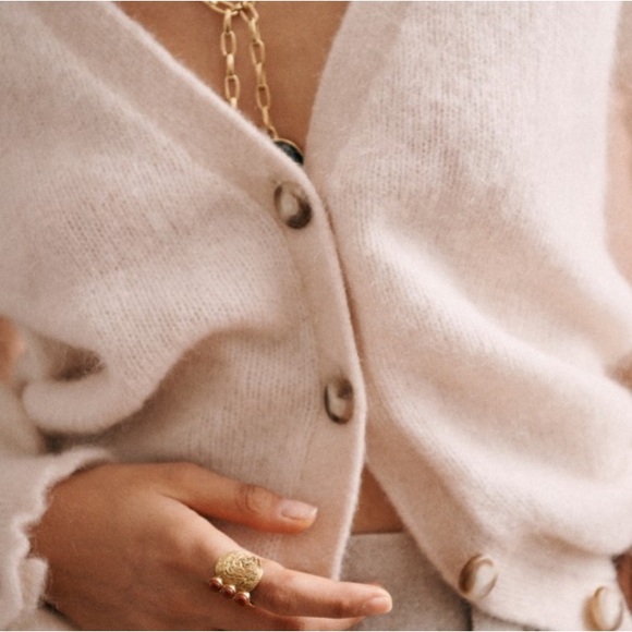 NWOT Sézane Mia cardigan in Natural cream XS. Price firm! - Picture 2 of 10